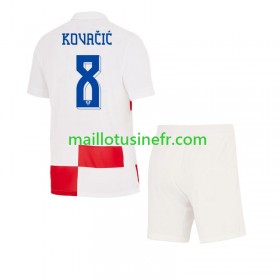 Maillot de Foot Croatie Mateo Kovacic 8 Domicile UEFA EURO 2024 - Enfant